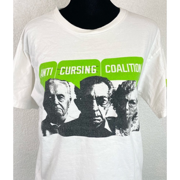 DC • Dyrdek White Anti-Cursing Coalition Short Sleeve Graphic Tee - Picture 2 of 11